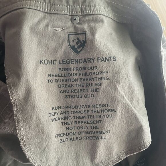 Kuhl Legendary Pants Cargo Stretch Hiking Active Outdoors Size 14 Extra Short - Picture 4 of 12
